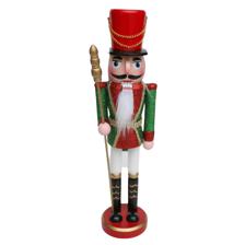 38CM WOODED NUTCRACKER - 200-4100105