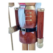 38cm WOODED NUTCRACKER - 200-4100351
