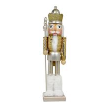 38CM WOODED NUTCRACKER - 200-4100404