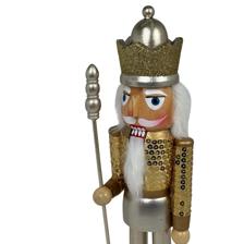 38CM WOODED NUTCRACKER - 200-4100404