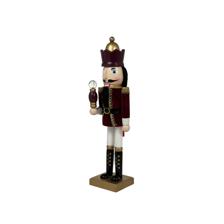 38CM WOODED NUTCRACKER - 200-4100438