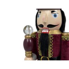 38CM WOODED NUTCRACKER - 200-4100438