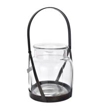 METAL LANTERN W/GLASS - 200-4200018