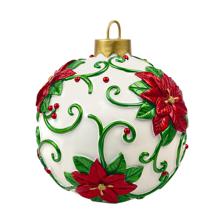 POLYRESIN XMAS BALL DCOR - 200-4500054