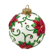 POLYRESIN XMAS BALL DCOR - 200-4500054