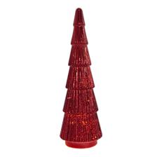 GLASS XMAS TREE W/LIGHT W/O BATTERY - 200-5800648