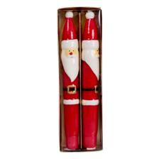 S/2 SANTA DINNER CANDLE - 200-6400026