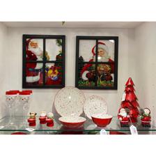 SANTA & SNOWMAN W/LIGHT ( USE2 PCS "LR44" BUTTON CELL INCLU - 200-6700009