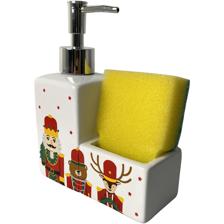 DOLOMITE SOAP DISPENSER WITH SPONGE - 200-8600033
