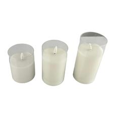 CLEAR GLASS CUP WAX CANDLE - 200-9200061