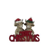 POLYRESIN HIGHLAND COW DCOR - 201-0100357