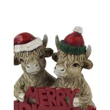 POLYRESIN HIGHLAND COW DCOR - 201-0100357