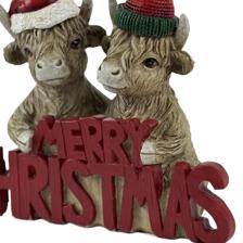 POLYRESIN HIGHLAND COW DCOR - 201-0100357