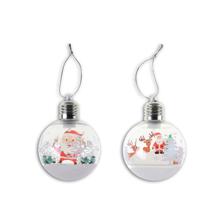 76MM XMAS B/O LED COL.CHANGINGXMAS SCENE BALL ORNAMENT.2 AS - 201-0300481