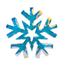 PLASTIC HOLOGRAPHIC SNOWFLAKEWITH LED LIGHT (INCLUDE USB CA - 201-0900147U