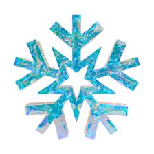 PLASTIC HOLOGRAPHIC SNOWFLAKEWITH LED LIGHT (INCLUDE USB CA - 201-0900147U