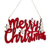 WOODEN XMAS HANGING DECORATION - 201-2500527