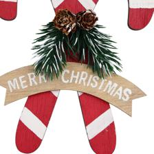 WOODEN SLEIGH HANGING DECORATION - 201-2500562