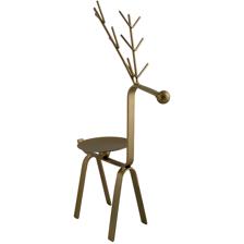 IRON DEER CANDLE HOLDER 18.5X8 - 201-3900009