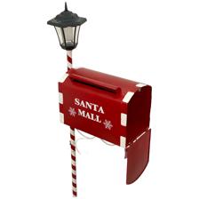 IRON MAIL BOX W/LIGHT (USE 1PC"AA"  SOLAR BATTERY INCLUDED) - 201-4600060