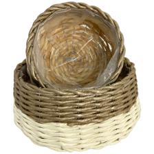 SET OF 2 GRASS BASKETS - 201-6100074