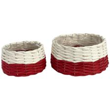 SET OF 2 GRASS BASKETS - 201-6100078