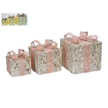 SET OF 3 COTTON GIFT BOXES WIT - 201-7200002B