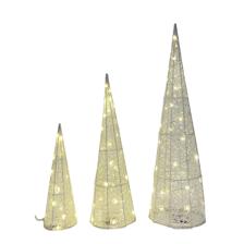 SET OF 3 COTTON CONE TREE - 201-7200199