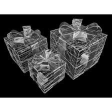 SET OF 3 THREAD GIFTBOXES WITH40/30/20 WARM WHITE COPPER WI - 201-7200242
