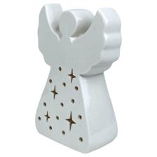 CERAMIC ANGEL W/LIGHT (USE 3PC"LR44" BUTTON CELL INCLUDED) - 201-7500140