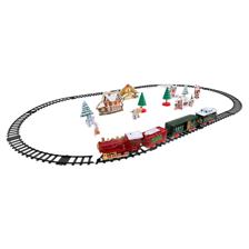 B/O CHRISTMAS TRAIN WITH LIGHTMUSICSMOKING 20PCS - 201-7800104B
