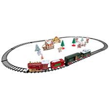 B/O CHRISTMAS TRAIN WITH LIGHTMUSICSMOKING 20PCS - 201-7800104B
