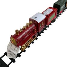 B/O CHRISTMAS TRAIN WITH LIGHTMUSICSMOKING 20PCS - 201-7800104B