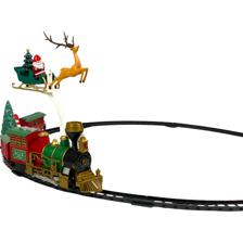 CHRISTMAS TRAIN WITH LIGHTSOUND 14PCS - 201-7800107B