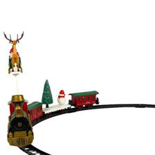 CHRISTMAS TRAIN WITH LIGHTSOUND 14PCS - 201-7800107B