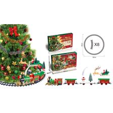 CHRISTMAS TRAIN WITH LIGHTSOUND 14PCS - 201-7800107B