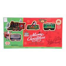 Christmas train with light music smoke  14pcs - 201-7800145B