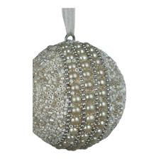 GLITTER BEADED HANGING ORN. - 201-820023
