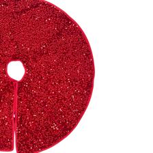 TREE SKIRT WITH RED SEQUINS - 201-8900644