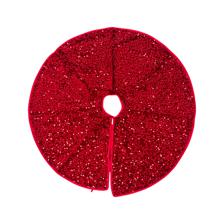 TREE SKIRT WITH RED SEQUINS - 201-8900644