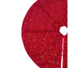 TREE SKIRT WITH RED SEQUINS - 201-8900645