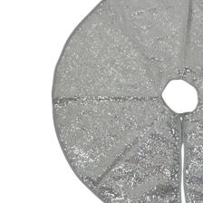 TREE SKIRT WITH SILVER SEQUINS - 201-8900648