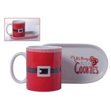 CERAMIC S/2 XMAS MUG W PLATE - 201-9100002