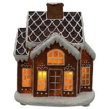 6'' BAKERY HOUSE  W/LED LIGHT(USE 3X1.5VAAA BATTERYNOT INCL - 201-9400054
