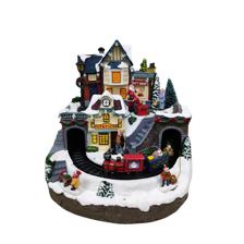 PLASTIC TRAIN STATION W/LED LIGHT AND MOVEMENT (USE 3PCS 1.5 - 201-9500027