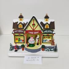 PLASTIC CAKE SHOP W/LED LIGHTAND MOVEMENT (USE 3PCS 1.5V "A - 201-9500068