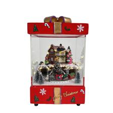 TRANSPARENT GIFT BOX WITH MOVINGMUSIC AND LIGHT3 AA BATTERY - 201-9700210B