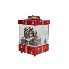 TRANSPARENT GIFT BOX WITH MOVINGMUSIC AND LIGHT3 AA BATTERY - 201-9700210B