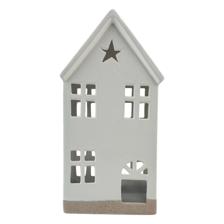 CERAMIC XMAS HOUSE W/LIGHT (USE 3 PCS LR44 BUTTON CELL INCLU - 202-0100109