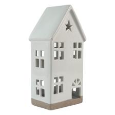 CERAMIC XMAS HOUSE W/LIGHT (USE 3 PCS LR44 BUTTON CELL INCLU - 202-0100109